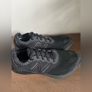 New Balance Black Athletic Shoes with Knit Upper